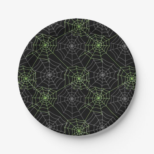 Halloween Paper Tellers-Spider Webs Pappteller (Vorderseite)