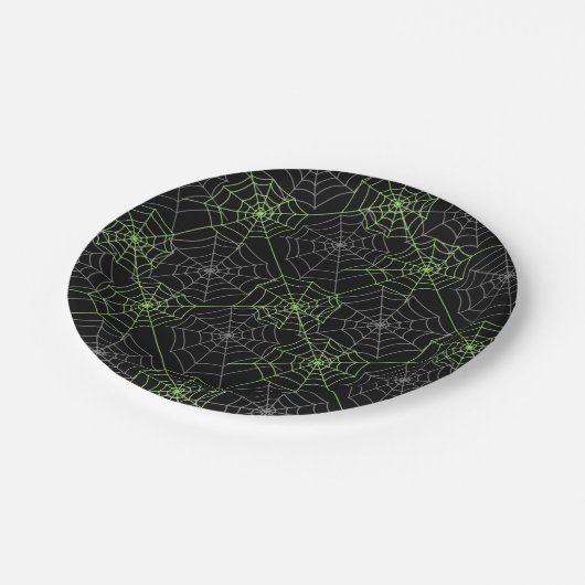 Halloween Paper Tellers-Spider Webs Pappteller (Schrägansicht)