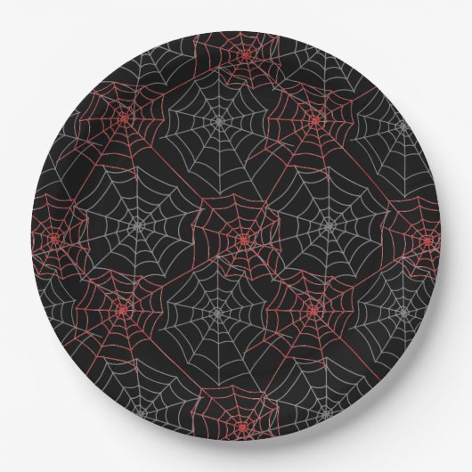 Halloween Paper Tellers-Spider Webs Pappteller (Vorderseite)