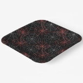 Halloween Paper Tellers-Spider Webs Pappteller (Gewinkelt)
