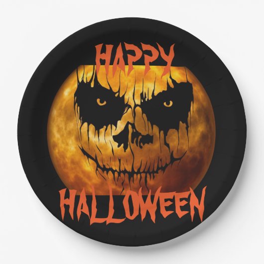 Halloween Paper Tellers/Spooky Moons Pappteller (Vorderseite)