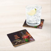 Halloween Paper-Untersetzer, gib dein Gift aus Rechteckiger Pappuntersetzer (Vor Ort)