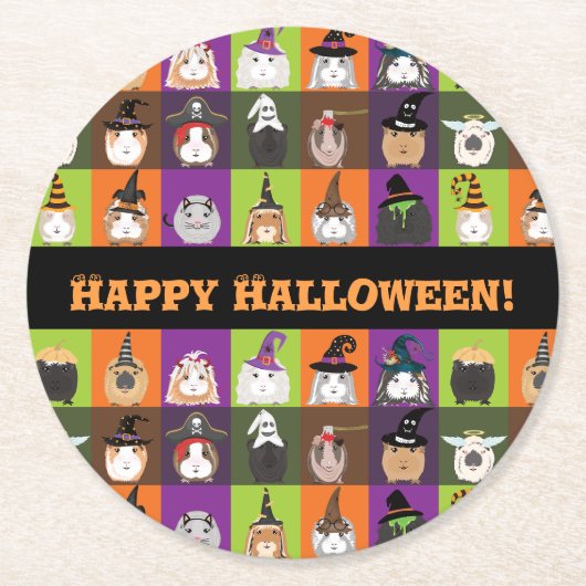 Halloween Paper Untersetzer Guinea Schweine (Vorderseite)