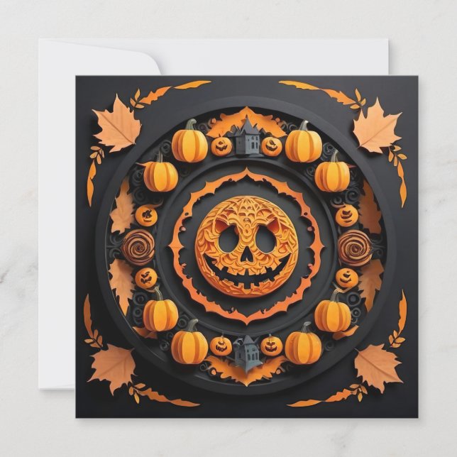Halloween Papercuat Mandala (Vorderseite)