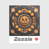 Halloween Papercuat Mandala Aufkleber (Blatt)