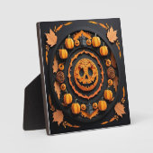 Halloween Papercuat Mandala Fotoplatte (Vorderseite)