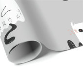 Halloween-Papier für die Trick-oder-Treaterkatze Geschenkpapier (Rolleneckpunkt)