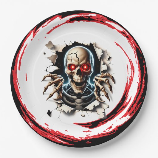Halloween-Papier Pappteller (Vorderseite)