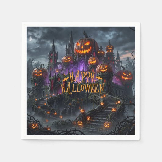 Halloween-Papier  Serviette (Vorderseite)