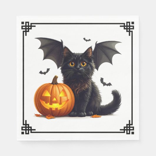 Halloween-Papier Serviette (Vorderseite)