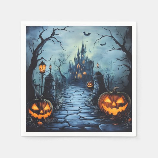 Halloween-Papier Serviette (Vorderseite)