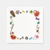 Halloween-Papier Serviette (Vorderseite)