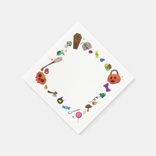 Halloween-Papier Serviette (Ecke)