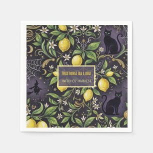 Halloween-Papier-Servietten Gothic Botanical Zitro Serviette