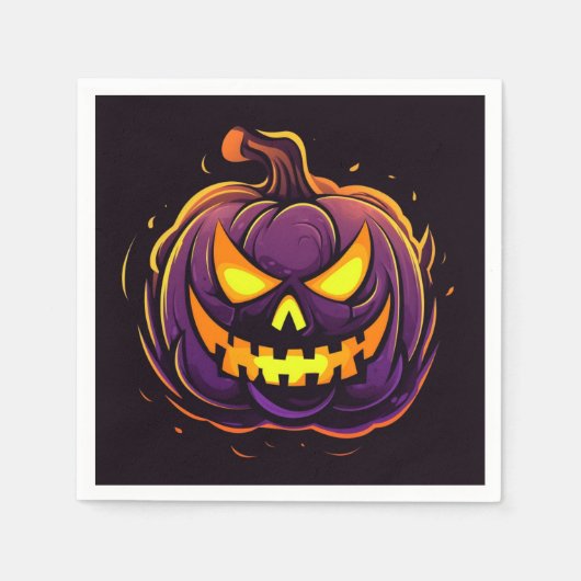 Halloween-Papier-Servietten Serviette (Vorderseite)
