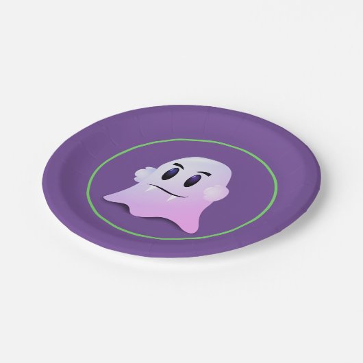 Halloween-Papierplatte Pappteller (Schrägansicht)