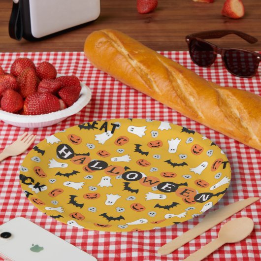Halloween-Papierplatte Pappteller (Picknick)