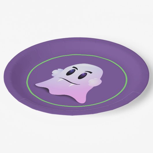 Halloween-Papierplatte Pappteller (Schrägansicht)