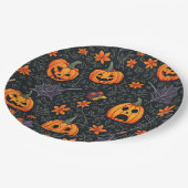 Halloween-Papierplatte Pappteller (Schrägansicht)