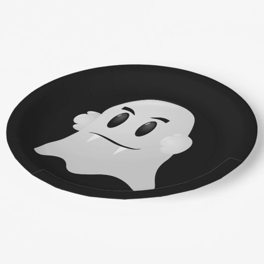 Halloween-Papierplatte Pappteller (Schrägansicht)