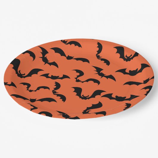 Halloween-Papierplatte Pappteller (Schrägansicht)