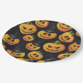 Halloween-Papierplatte Pappteller (Schrägansicht)