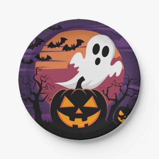 Halloween-Papierplatte Pappteller (Vorderseite)
