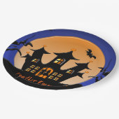 Halloween-Papierplatte Pappteller (Schrägansicht)