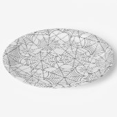 Halloween-Papierplatte Pappteller (Schrägansicht)