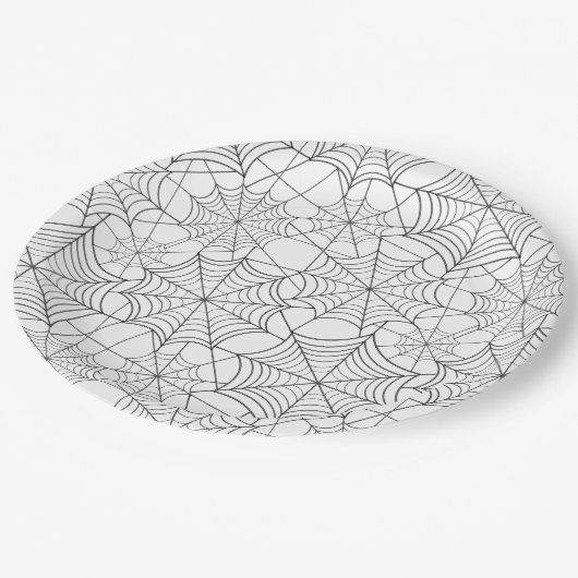 Halloween-Papierplatte Pappteller (Schrägansicht)