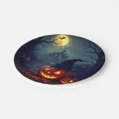 Halloween-Papierplatte Pappteller (Schrägansicht)