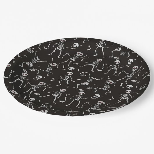 Halloween-Papierplatte Pappteller (Schrägansicht)