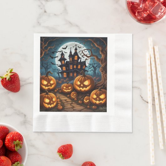 Halloween-Papierserviette Serviette (Beispiel)