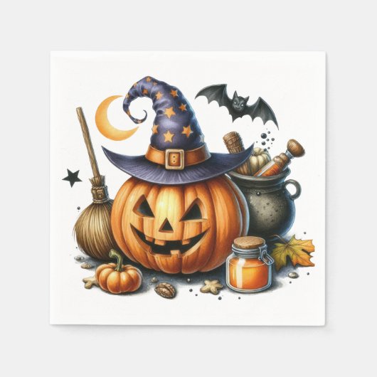 Halloween-Papierservietten Serviette (Vorderseite)