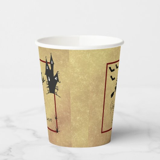 Halloween-Papiertasse Pappbecher (Links)