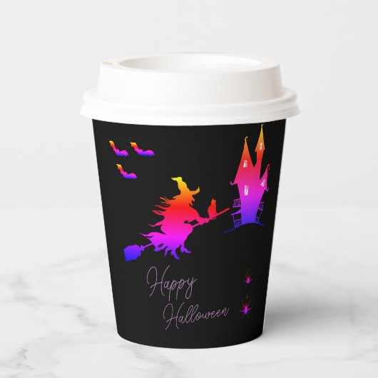 Halloween-Papiertasse Pappbecher (Rückseite)