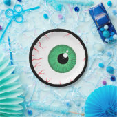 Halloween-PapierTeller des beängstigenden grünen Pappteller (Party)