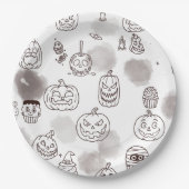 Halloween-Papierteller Pappteller (Vorderseite)