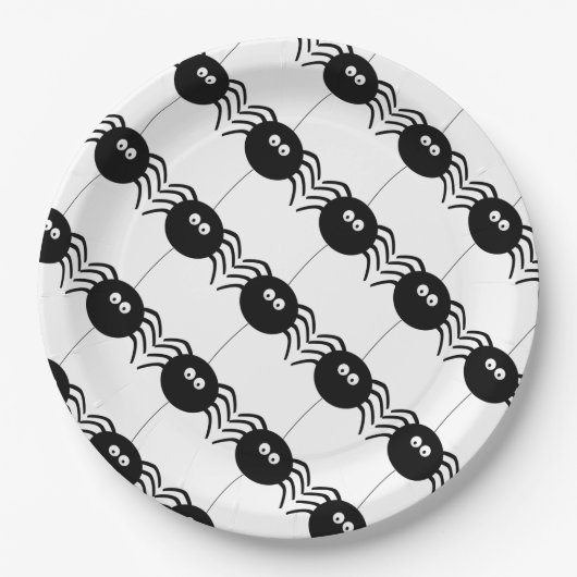 Halloween-Papierteller/Spinnen Pappteller (Vorderseite)