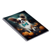 Halloween Papillon mit Pumpkins Beängstigend Notizblock (Rechte Seite)