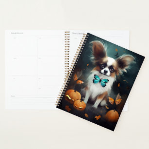 Halloween Papillon mit Pumpkins Beängstigend Planer