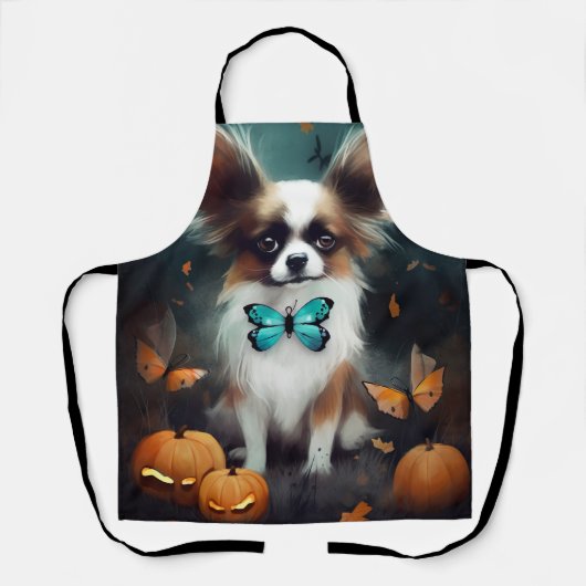 Halloween Papillon mit Pumpkins Beängstigend Schürze (Vorderseite)