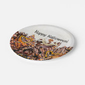 HALLOWEEN PAPPTELLER (Schrägansicht)