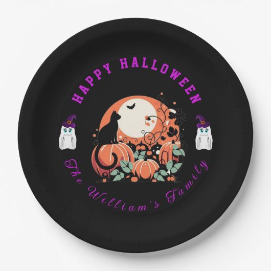 Halloween pappteller (Vorderseite)