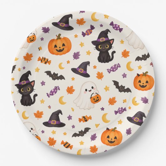 Halloween Pappteller (Vorderseite)