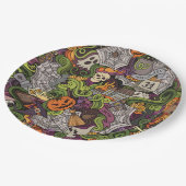Halloween Pappteller (Schrägansicht)