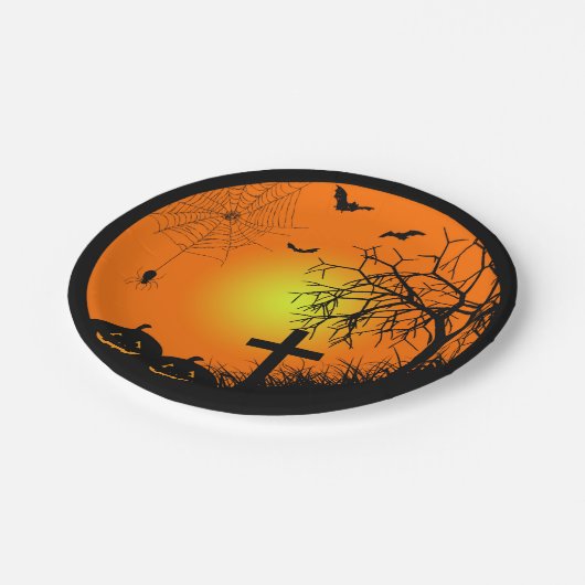 Halloween Pappteller (Schrägansicht)