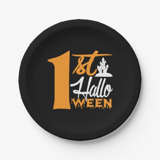 Halloween Pappteller (Vorderseite)