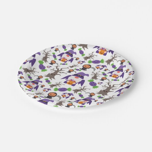 Halloween Pappteller (Schrägansicht)