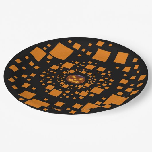 Halloween Pappteller (Schrägansicht)